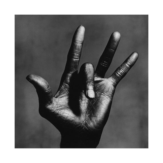 The Hand of Miles Davis, Photo by Irving Penn - Fine Art Black