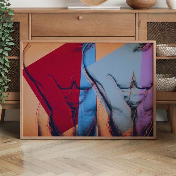 Andy Warhol Double Torso 1982 Poster - Queer Male Art