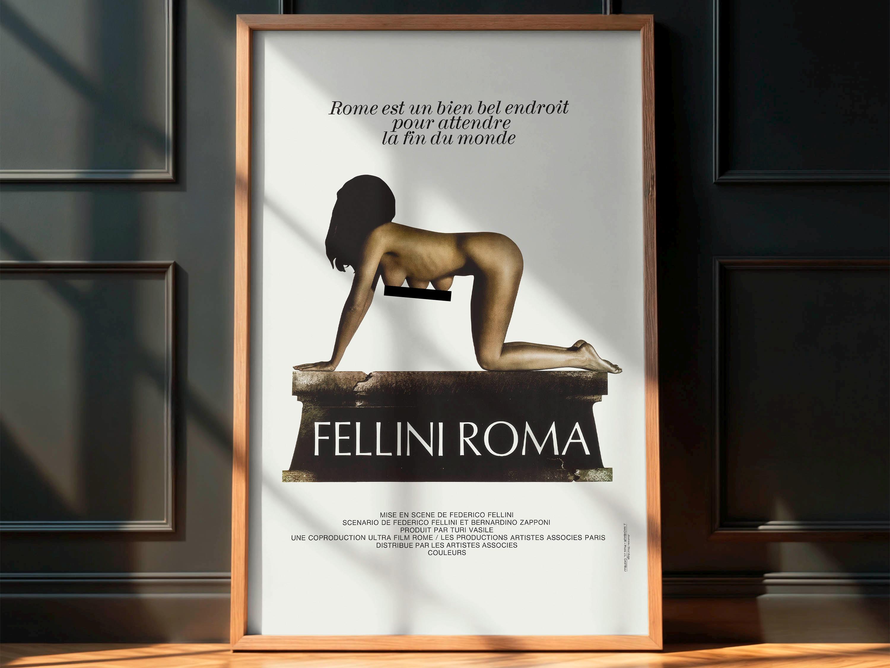 Affiche Cinéma Fellini Roma – 70x90cm – Poster Haute Qualité – PostersAndCo