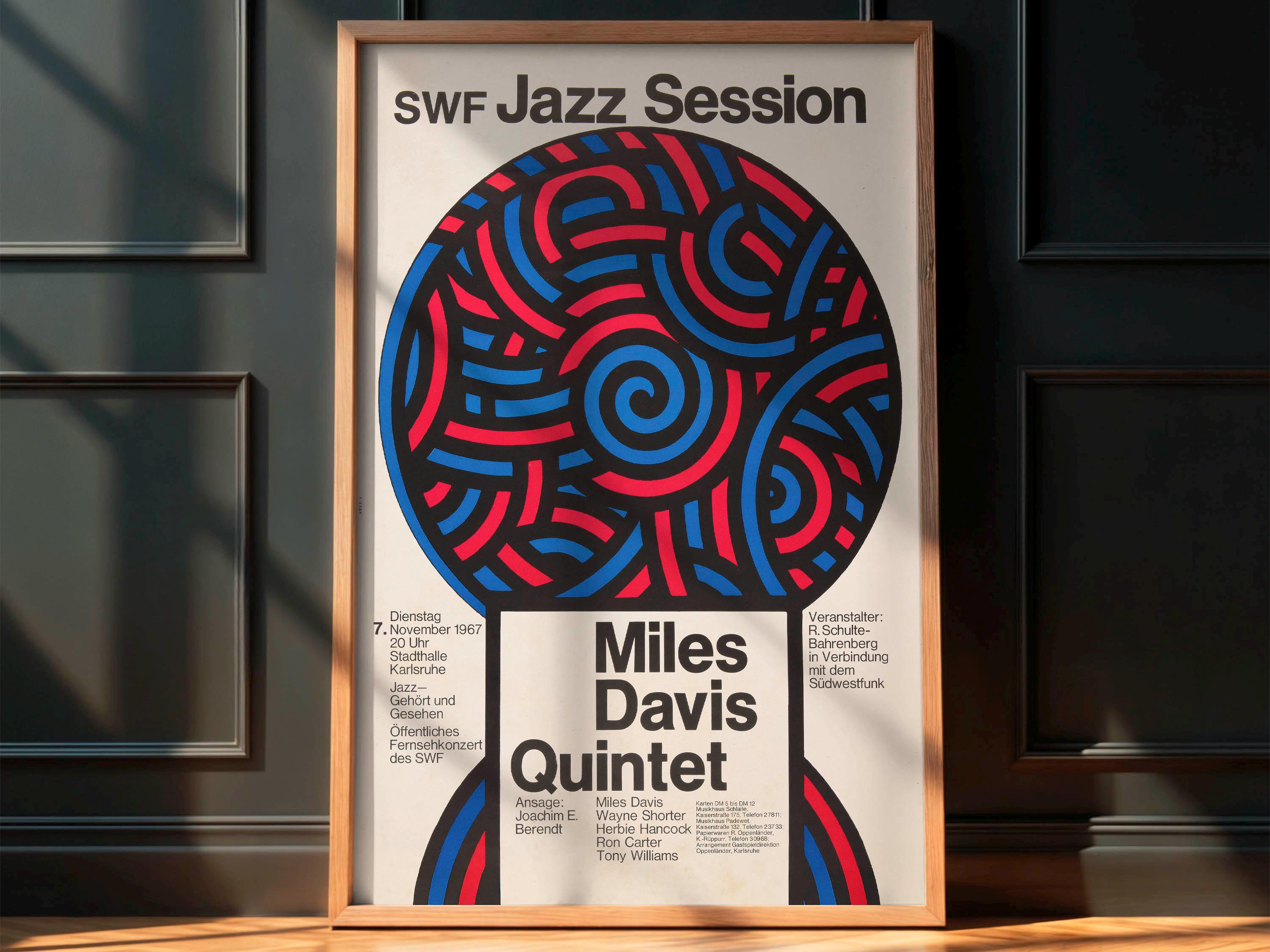 MILES DAVIS ポスターヴィンテージ Miles Davis Live at the Plugged Nickel Chicago, 1967 Concert