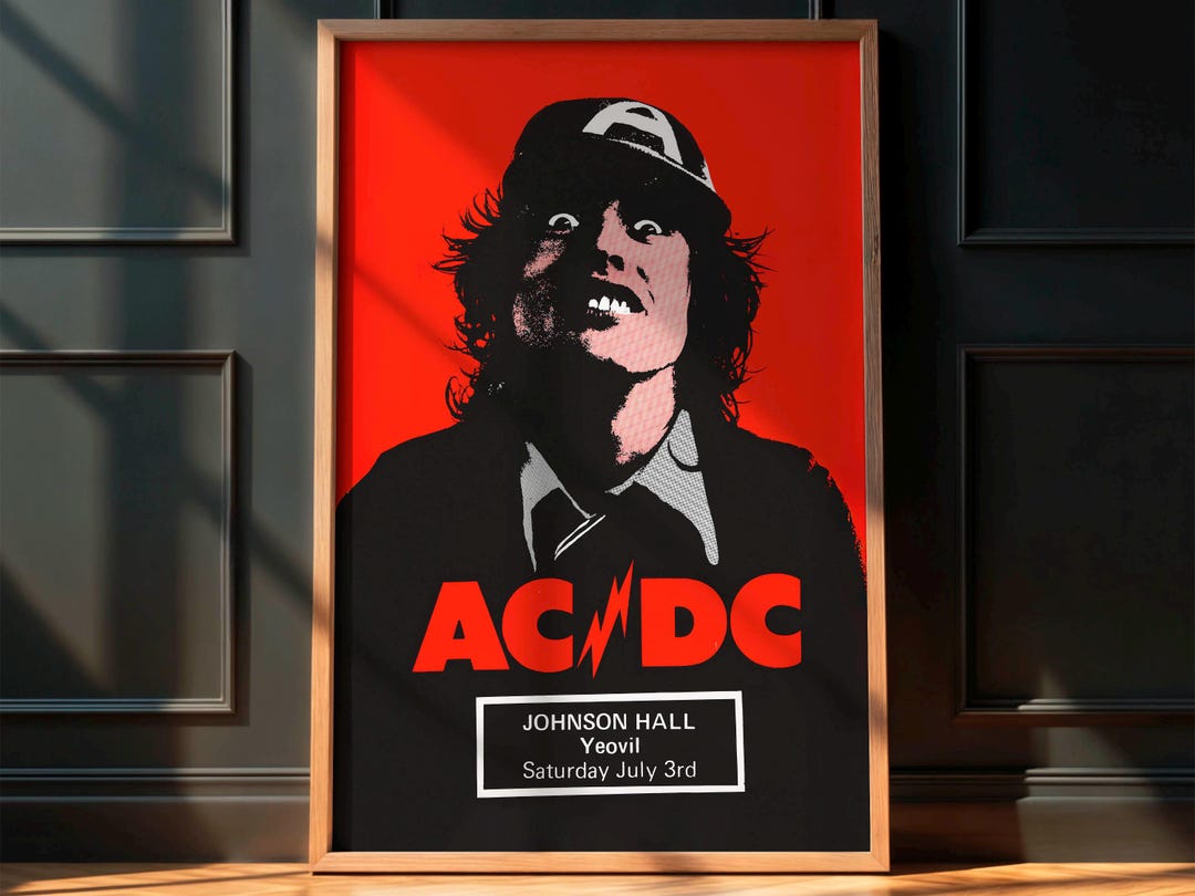AC/DC 1976 British First-album Concert Tour Poster - Etsy
