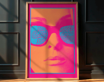 Chambers Brothers Concert Poster - Neon Rose 12, 1967 Victor Moscoso psychedelic art