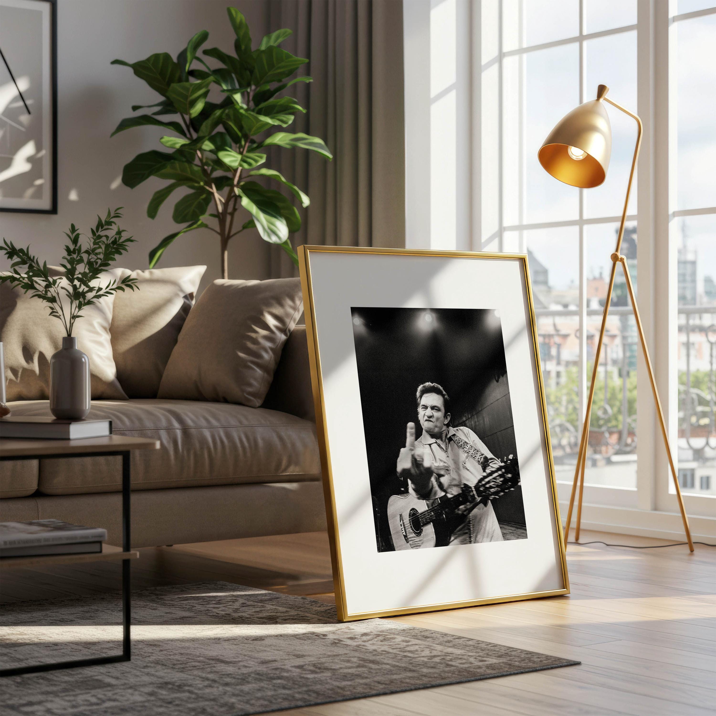 Maxi Poster Ufficiale Johnny Cash - San Quentin (Finger) - GB Eye - 61x91,5 Cm - Carta 150gsm