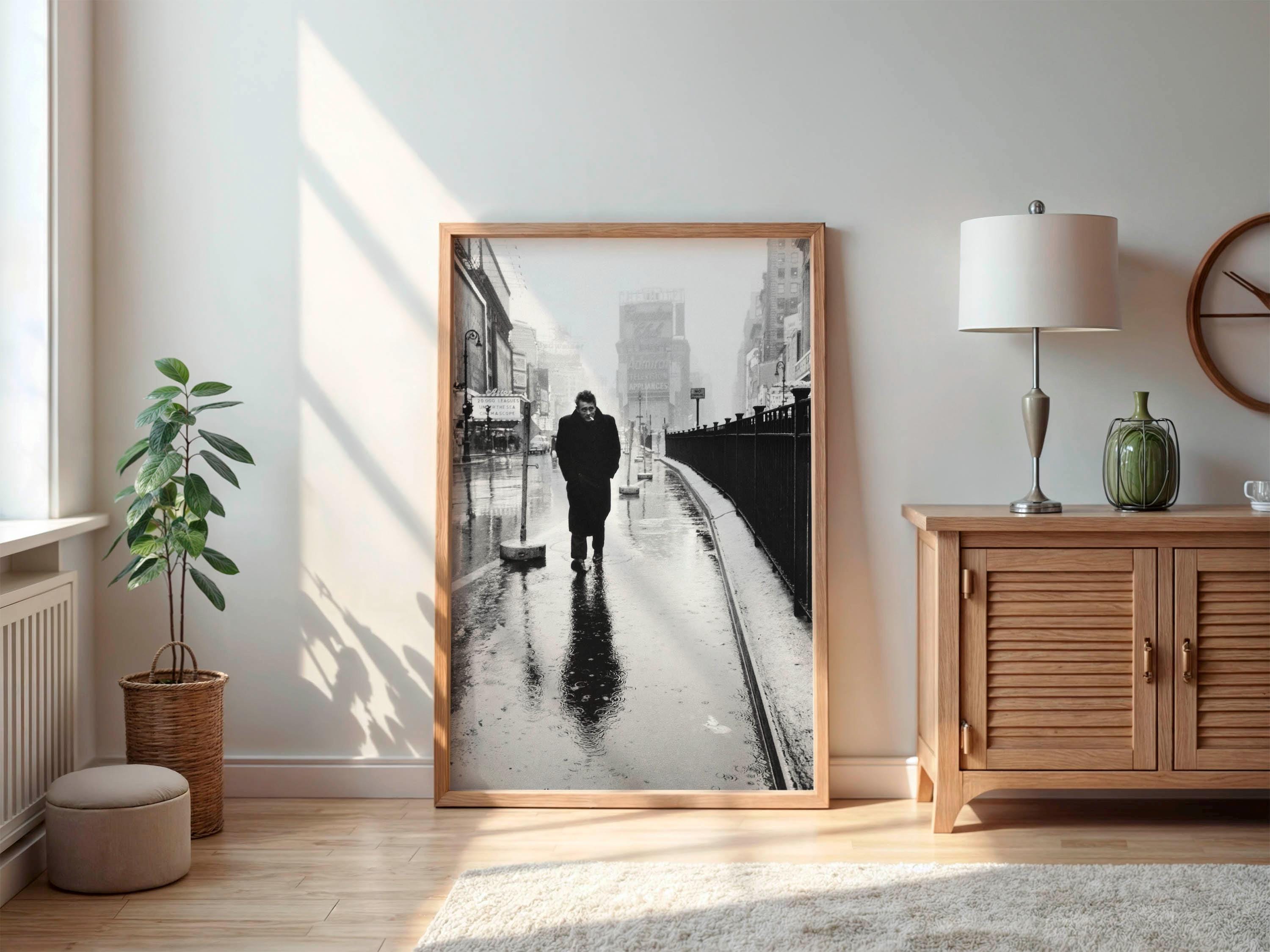 James Dean Times Square Photo Poster - Iconic 1955 Print - Etsy