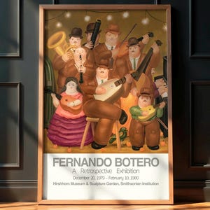 Fernando Botero - Cartel de la exposición retrospectiva de 1980