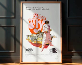 Super Fly (1972) Movie Poster - Blaxploitation Film Art - DIGITAL