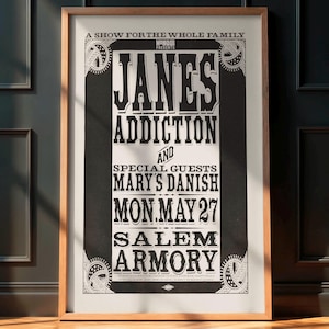 Janes Addiction Concert Poster - Etsy