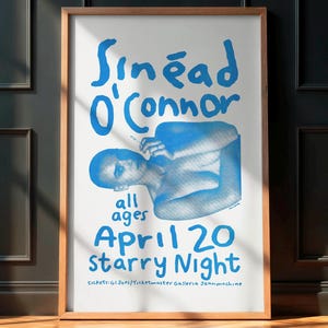 Sinead O'Connor 1988 Concert Poster - Lion and Cobra Tour - Protest Artist Music Print