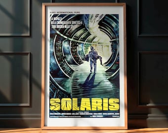 Solaris Movie - 1974 Italian Poster - Andrei Tarkovsky Sci-Fi Cinema Wall Art