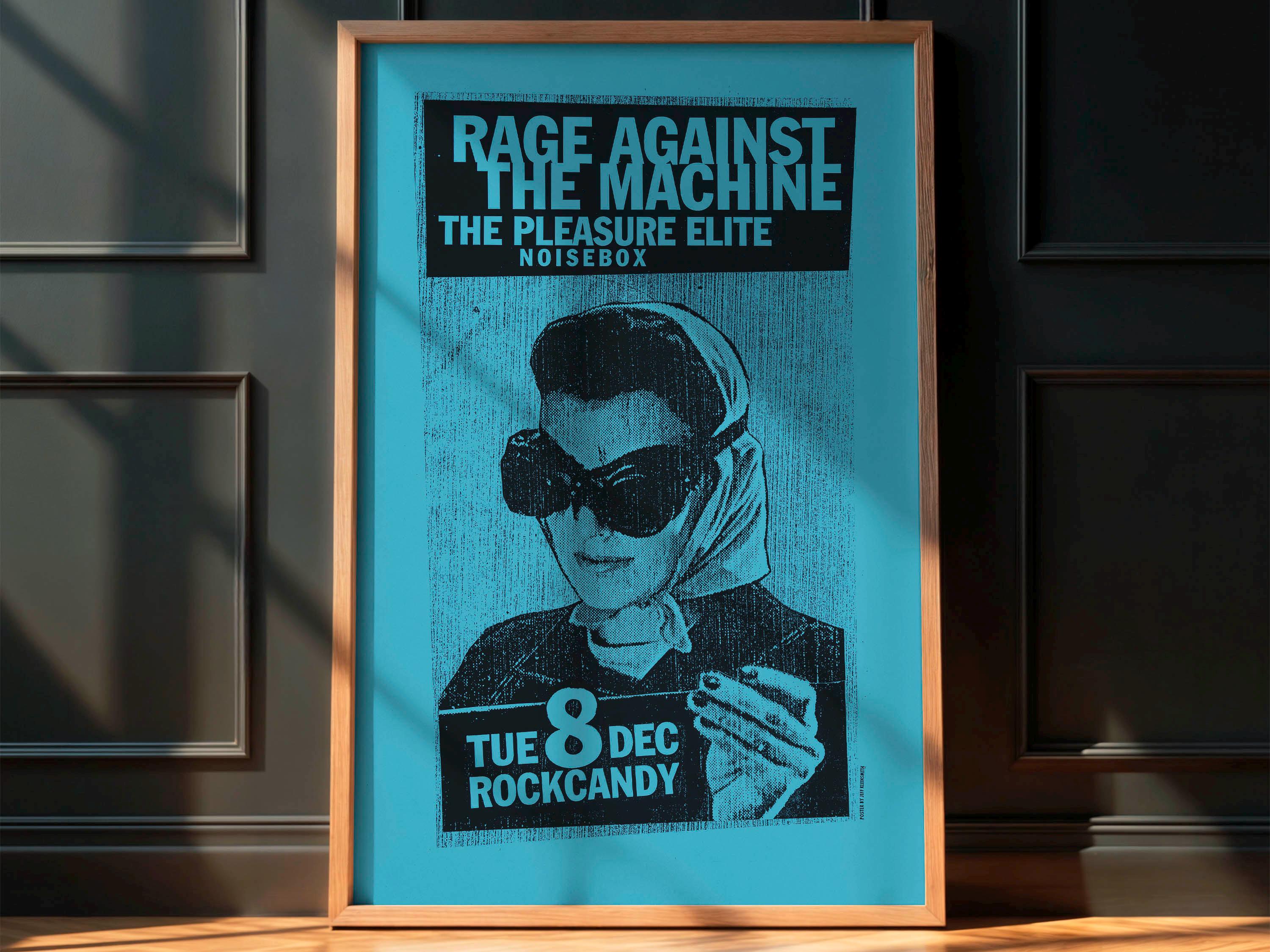Vintage Rage Against the Machine Poster - Etsy