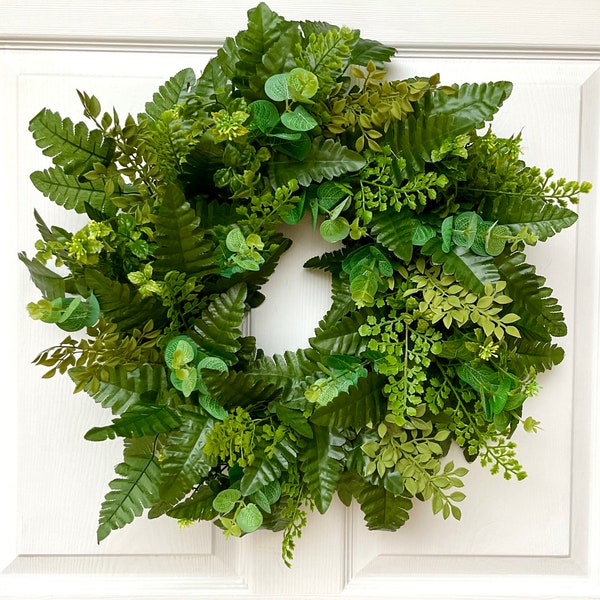 Front Door Greenery Wreath, Year Round Wreath, Every Day  Wreath, Summer Wreath, Spring Wreath, Mother’s  Day Gift, Porch Wreath