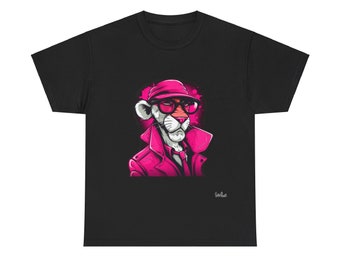Pink Panther Unisex Schweres Baumwoll-T-Shirt