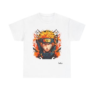 Naruto Flame Unisex Heavy Cotton Tee