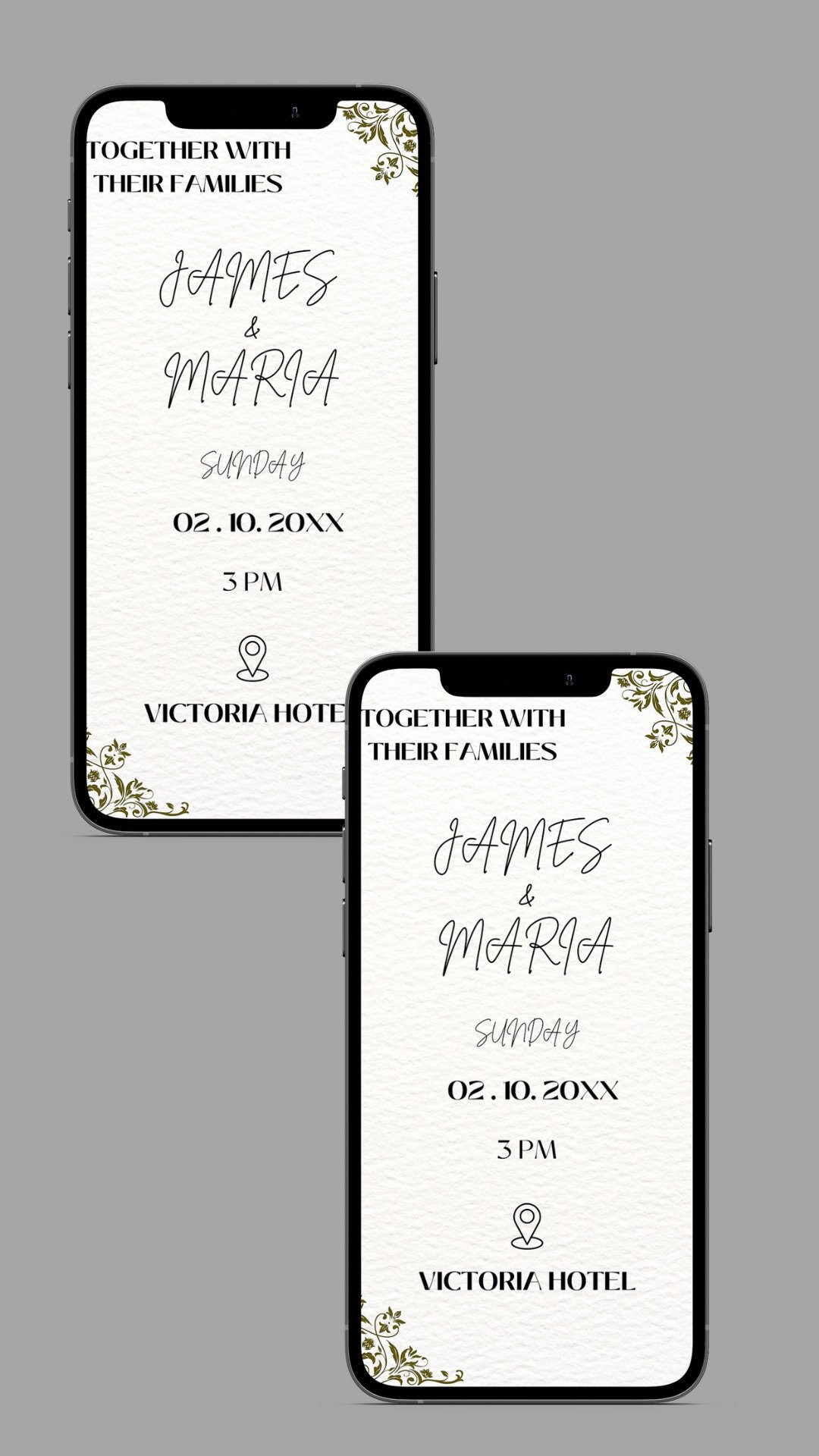 Digital Wedding Invitation Electronic Wedding Invitation Etsy