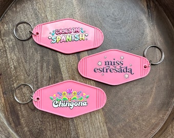 Retro Motel Keychain, Cute Motel Keychains, Funny Motel Keychains, Gifts for her, Keychain