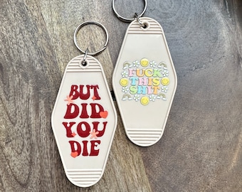 Retro Motel Keychain, Cute Motel Keychains, Funny Motel Keychains, Gifts for her, Keychain
