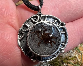 FLAWED + IMPERFECT Sale | Bug + Resin Silver Plated Pendant | Pendant Only | Bug Jewelry