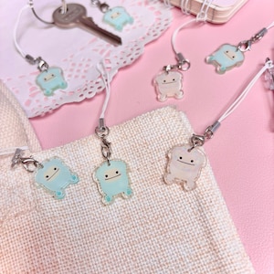 Squishmallow style Acrylic Keychain Keyring Phonecharm Mini Handmade anime cartoon character accessory Christmas gift Bigfoot