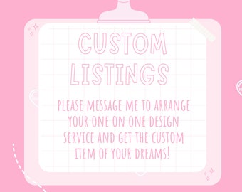 CUSTOM listing.Read description.Please don’t purchase unless instructed to.This is for pre-organised items only.Phonecase,keyring,mirror