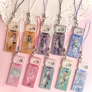 Cute Style Anime Girls Series Acrylic Keychain Keyring Phonecharm ...
