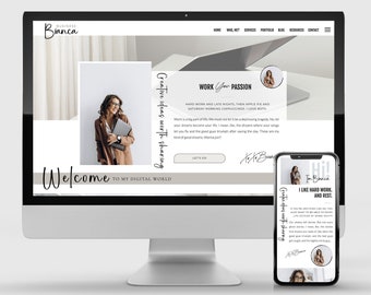 Premium SHOWIT WEBSITE TEMPLATE for business owners and entrepreneurs. Website design for coaches, influencers, designers & creatives.