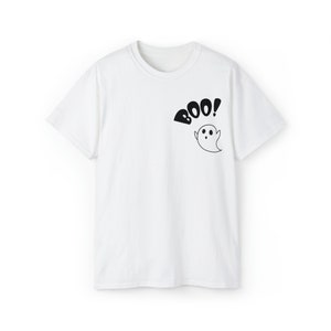 Boo mit kleinem Geist - Neutrals mit schwarzem Design Unisex Ultra Cotton Tee