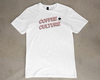 Camiseta retro de la cultura del café, camiseta unisex Bella Canvas