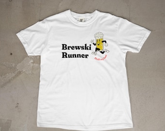 Camiseta Brewski Runner, camiseta divertida con estampado de cerveza