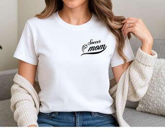 Camiseta de mamá futbolera para fanáticos del fútbol