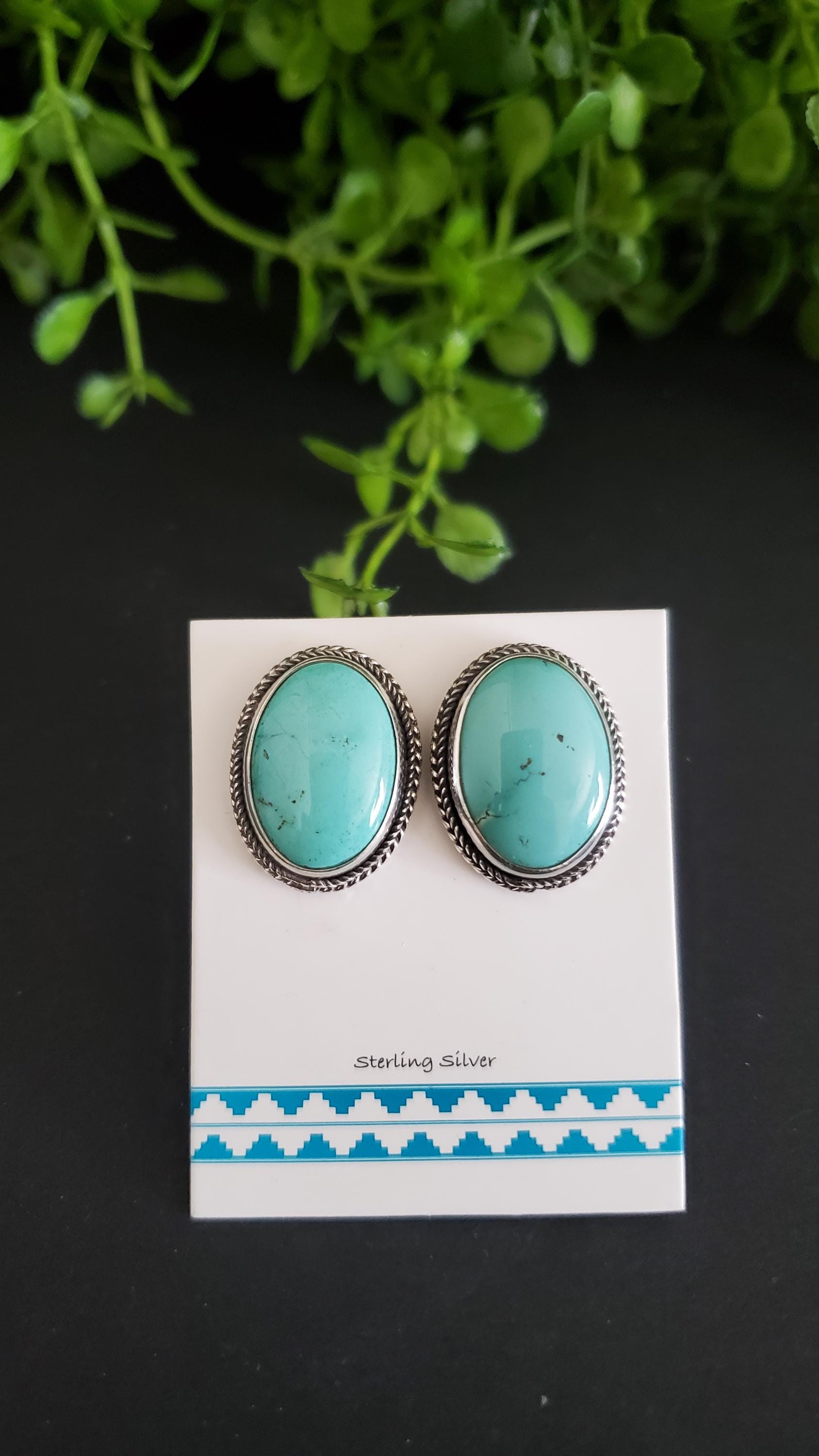 Kingman Turquoise Cufflinks/ Sterling Silver Cufflinks/ Special Occasion/ T157