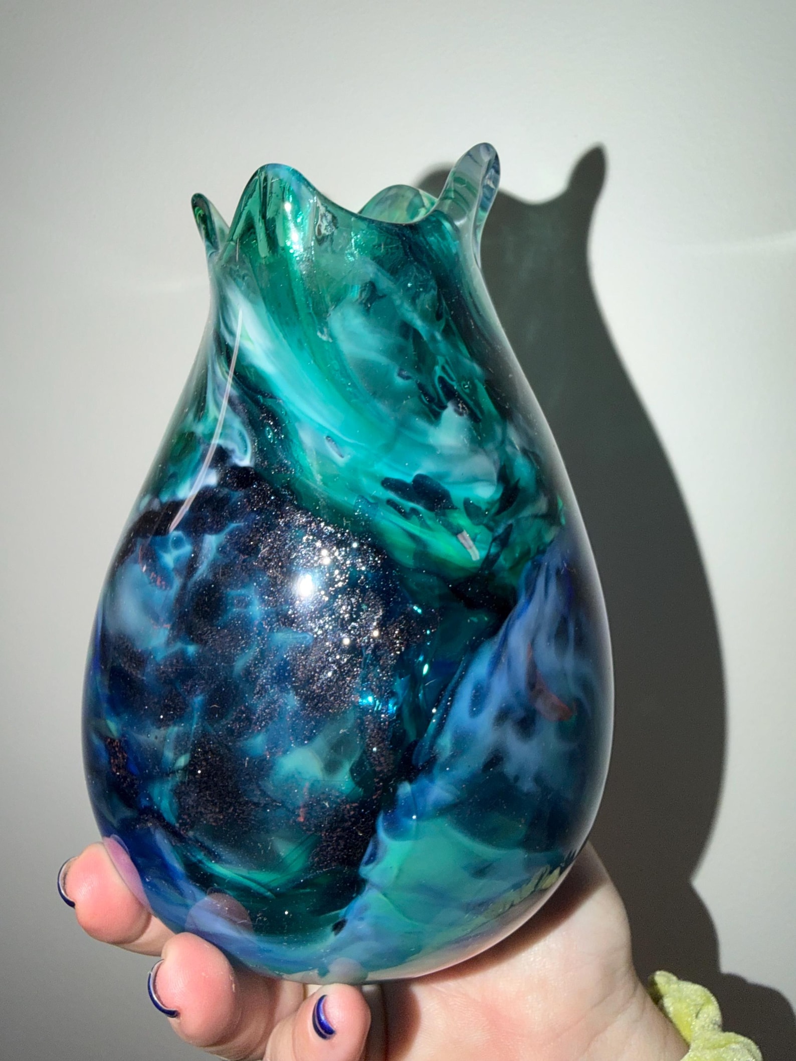 Blown Glass Vase Choppy Waters Part 2