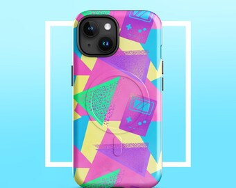 Y2K iPhone MagSafe Case | Neon 90s Game Design
