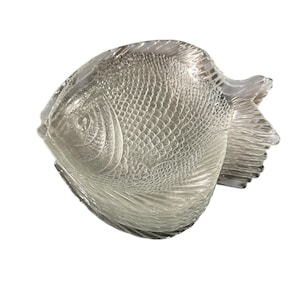 Vintage Arcoroc France Poisson Fish Glass Plates – Set of 2 | Beach House Dinnerware- Only One Available!