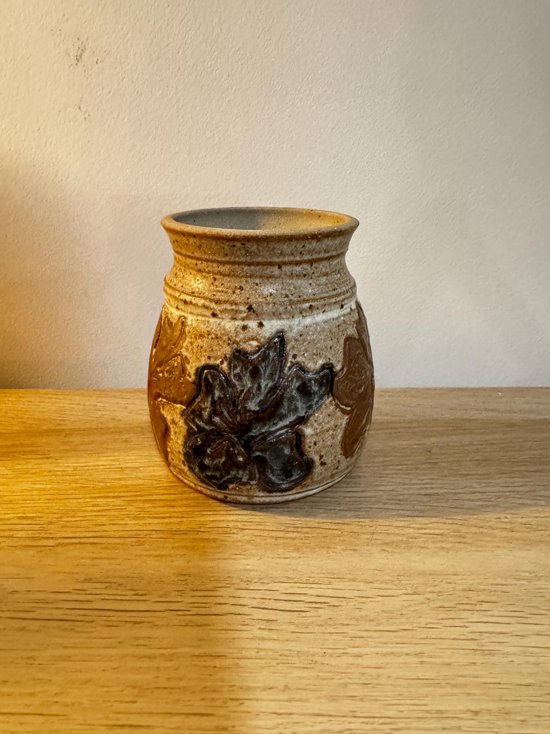 Vintage Studio Pottery Floral Vase – Signed Artist | 1970s Art Pottery ...