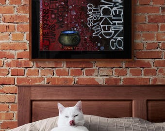 Macbeth "Something Wicked" original illustration, fine art print