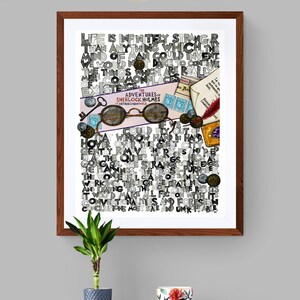 Sherlock Holmes quote, fine-art print of original work