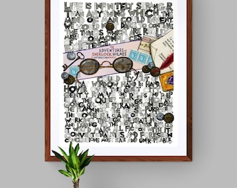 Sherlock Holmes quote, fine-art print of original work