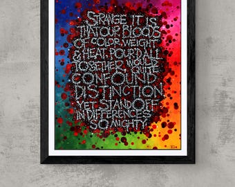 Shakespeare's "All's Well That Ends Well" quote, fine art print of original work