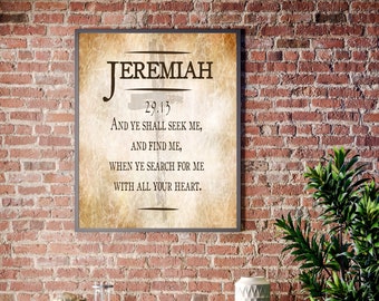 Bible Verses Jeremiah 29.13