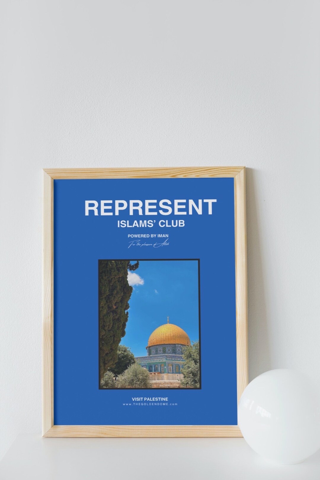 Personalised Islamic Frame, Islamic Name Print, Muslim Baby Frame