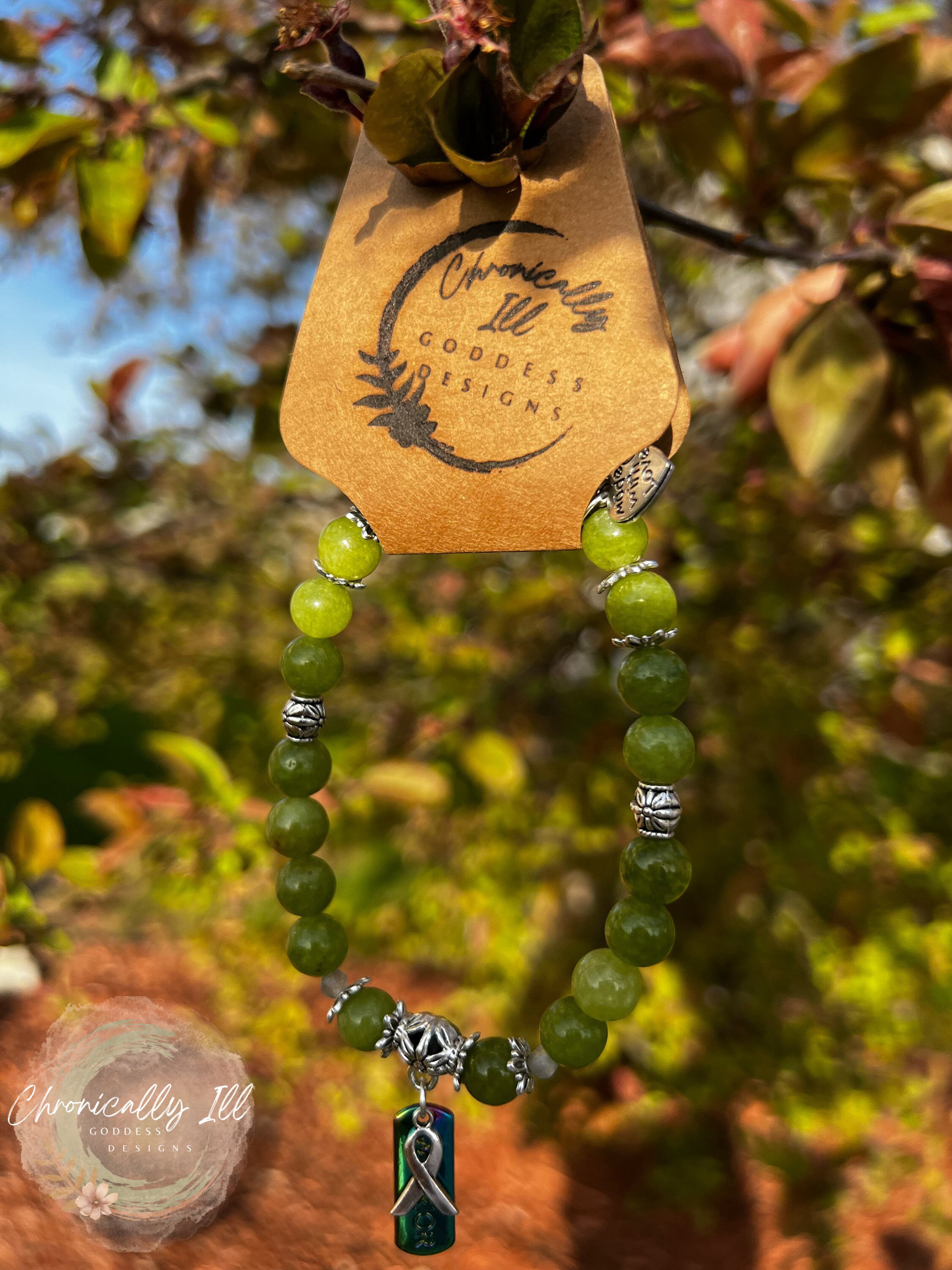 Mental Health Awareness Warrior Crystal Bracelet Energy Jewelry Chronic
