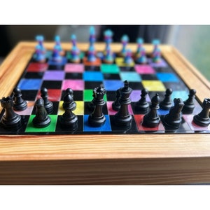 Resin chessboard
