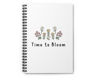 ""Zeit zur Blüte"" Spiralblock."