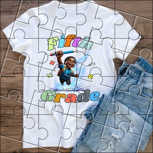 Fifth grade  Super kid  Grade Level PNG, Pre K  1st 2nd 3rd 4th 5th Kids Shirt Designs DTG, DTF, Sawgrass Sublimation