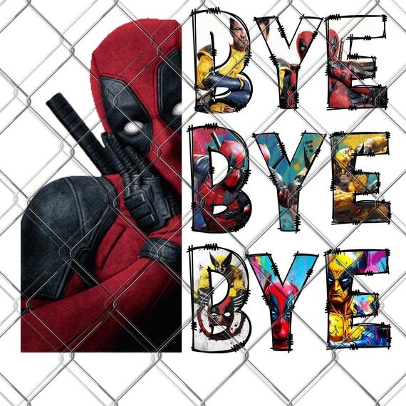Deadpool 3 Png, Deadpool & Wolverine Png, Deadpool 3 Movie Png, Ryan Reynolds Hugh Jackman Png, Superhero X-Men Png, Only Png bye bye bye