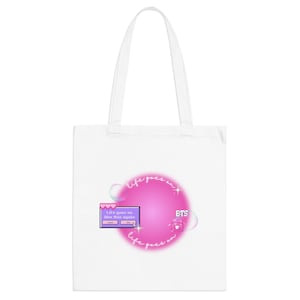 Kpop Tragetasche, Life Goes On, Canvas Tasche, ästhetische koreanische Tragetasche, BTS Merch, Geschenk für Kpop Fan, ARMY Merch, Bangtan