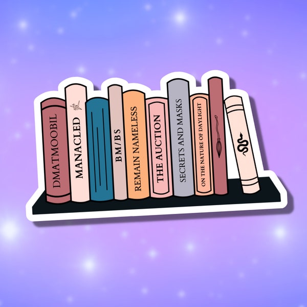 Dramione Books Sticker, Fanfiction Reader, AO3 Humor, Book Lover, Malfoy Manor, Manacled Sticker, Waterproof Kindle Sticker, Draco Malfoy