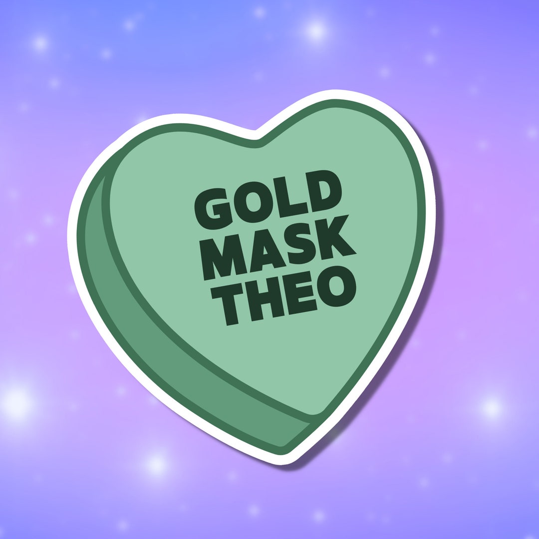 Theodore Nott Fanfic Sticker, Dramione Secrets and Masks, Gold Mask