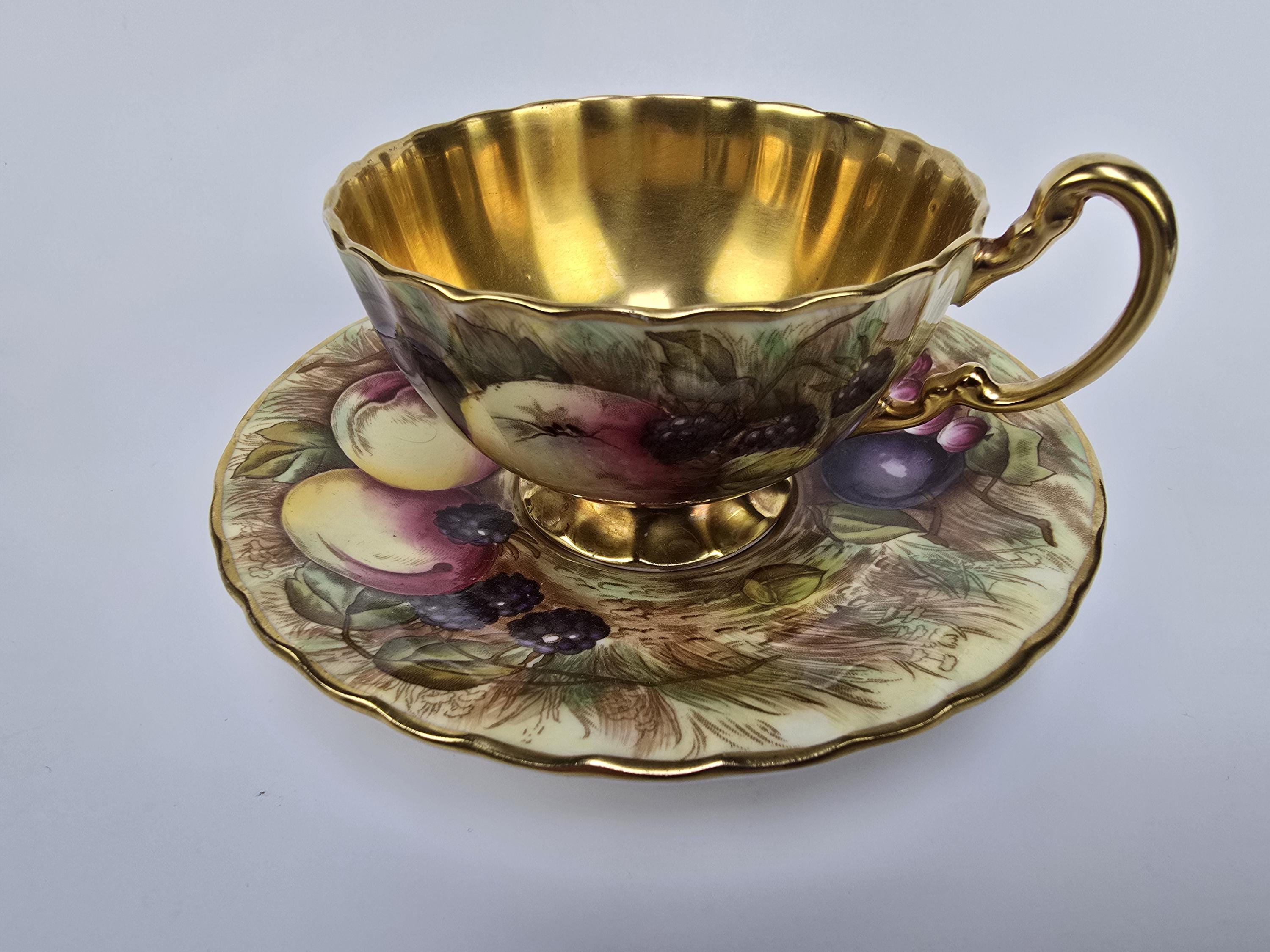 Aynsley Orchard Gold - Etsy