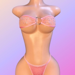 Exotische Tanzkleidung, Strass Zweiteiler Luna